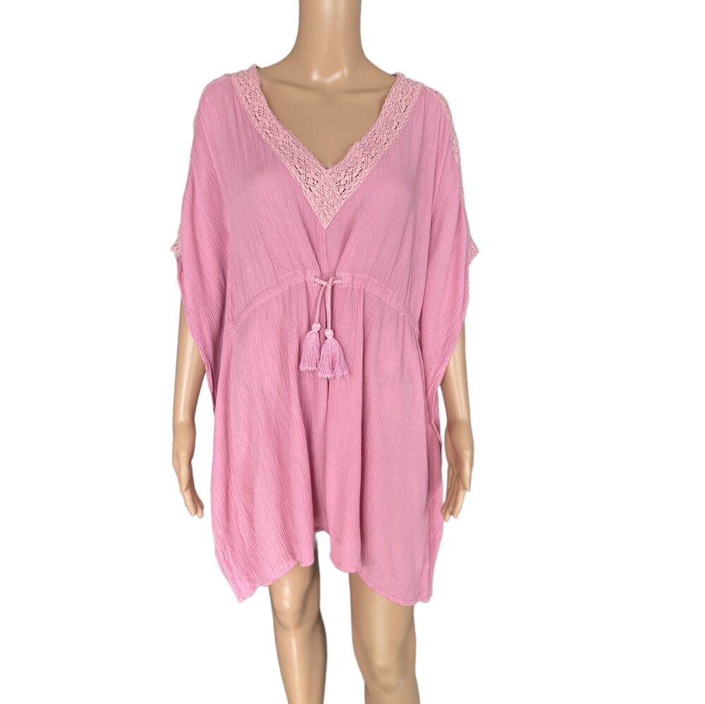 BOBI BLACK Mauve Bikini Cover Up Size S
